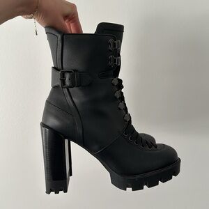 Christian Louboutin Calfskin Macademia Boots (38)